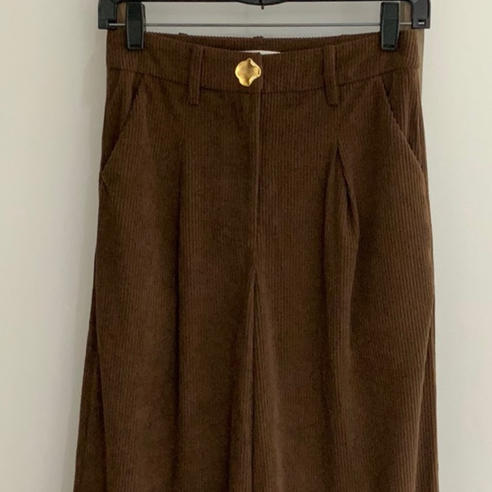 Commense Brown Wide-Leg Trousers - Picture 2 of 6